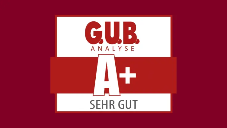 G.U.B. Analyse - A+, sehr gut