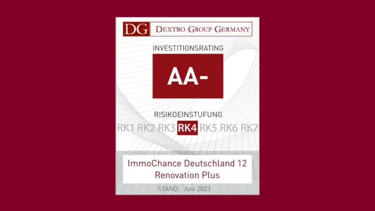 Dextro Investitionsrating AA- - ICD 12 R+